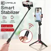 Cafele 3 в 1 Беспроводной Bluetooth Selfie Stick Gimbal Стабилизатор Складной Ручной штатив Монопод с дистанционным управлением для телефона LJ200828