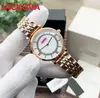 orologi al quarzo cerchio di diamanti di qualità di fabbrica montre de luxe acciaio inossidabile pieno 32MM orologi da polso classici da donna reloj de lujo