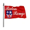 Drapeaux US Baton Rouge 3' x 5' ft 100D Polyester expédition rapide couleur vive avec deux œillets en laiton