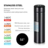 500ml Creative Thermos LED rostfritt stål Intelligent Touch Sensing Temperatur Display Vakuumkolv Anpassad vattenflask Cup LJ201218