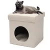 折りたたみ椅子猫のゴミ猫のベッドキャットハウスの中の分解、携帯用、厚いクッションプレートが交換が簡単です。