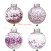 6cm Glitter Chic Christmas Ball Tree Hanging Decorations Birthday Wedding Ornament Ball Xmas Party Supplies Year Decor 201203