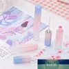 1pcs tubo di smalto per labbra sfumato rosa blu bottiglie vuote riutilizzabili in plastica per contenitore cosmetico per rossetto per ragazze di moda
