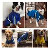 Cães de estimação Cães de chuva impermeabiliza a água grande roupas de cachorro de cachorro ao ar livre capa de chuva reflexiva cão grande capa de chuva D1709 201015