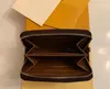 ZIPPY Plånbok VERTICAL stiligaste sätt att bära runt pengar kort och mynt berömda design män läder handväska korthållare M874512