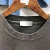 magliette firmate Uomo Felpe con cappuccio Gallerie deptts Trendy 2024 primavera estate nuovo grigio scuro stampa reparto lavare vecchio girocollo sciolto manica corta T-shirt AAG6