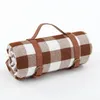 Thickened Outdoor Pads Picnic Mat Leather Strap Outing Camping Waterproof Picnic Camping Cloth Pad