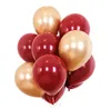 10 tum singelskikt granat röd latex ballong fest dekoration bröllopsrum för Alla hjärtans dag pärla ballonger olika former