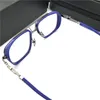 Lunettes optiques de créateurs de marque pour hommes femmes montures de lunettes en métal fashion de grandes lunettes de spectacle de lunettes myopia avec box1046219