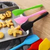 Utensílios de cozinha Espátulas de silicone de 8 polegadas sem BPA Espátula de borracha resistente ao calor sem costura Design de uma peça Raspadores flexíveis antiaderentes Ferramentas de cozinha para mistura de cozimento