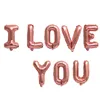 16 Inch I LOVE YOU Balloon Set Wedding Valentine's Day Anniversary Birthday Balloon Party Decoration Aluminum Foil Balloons WLY BH4648
