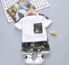 Ensembles de vêtements pour bébés garçons Toddler Infant Boys Personality Pattern T-shirt à manches courtes + Shorts Ensemble 2 pièces G220310