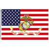 Patriottische USMC verjaardag Militaire VS Amerikaanse vlaggen, 80% bloeding digitaal printen, outdoor indoor gebruik, drop verzending