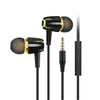 3,5 mm Wired earphone In-Ear Sport Headset med mikrofon volymkontroll Mini Earpuds hörlurar för Xiaomi Samsung Huawei