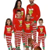 Lzh inverno pijama de natal manga longa família combinando roupas casuais roupas de família conjuntos moda quente traje de Natal 201128