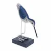 Hölzerne marineblaue Seevögel im mediterranen Stil, Skulptur, Heimdekoration, Kunsthandwerk, T200703