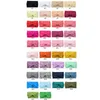 38 Cores INS Bebés Meninas Ruffles Big Bow Headbands Plain Nylon bowknot Hairbands Headwear crianças Mantilha recém-nascidos Turban Wraps Cabeça