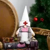 Christmas Doctor Nurse Gnome Plush Ornaments Swedish Santa Xmas Tree Decor Holiday Home Party Decoration JK2010XB