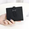 Genuine Leather Women S Designers Woman Woman Woman Burses Short Bifold Casual Credit Card Card Pocket Fashion Coins Pur 190 Hort