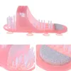 Massager Slippers Plastic Bath Shoes for Feet Shower Brush Bathroom Products Pumice Stone Foot Scrubber Foot Care Cleaning Gifts 201021