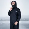 Raincoat Rain Pants Fashion Breathable Men Women Rain Coat Outdoor Waterproof Rain Gear Motorcycle Hooded Rainsuit 201202