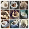 Hoopet Pet Cat Pies Bed House Miękki materiał śpiworski śpiwór Poduszka Puppy Kennel Y200330