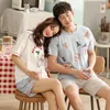 Летняя любители хлопка PJ SET STORKEDED SHORTS SHORTS TWOPEEACE PAJAMAS COUT THEN SILPE LEOSURE CLOWER Пара женская пижама T200429