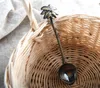 코코넛 나무 커피 교반 숟가락 Tropic Affair Kirsite Electroplate 숟가락 고대의 방식을 복원하는 숟가락 티스푼 고품질 1 9yly J1