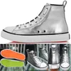 Designer Megastar Hommes High Top Chaussures Hommes Luxe Métal et Mocassin Baskets Marque Qualité Chaussure Durable Mode Couleur Semelle Taille 38-46 avec boîte d'origine