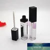 NEW 7ml Empty DIY Lip Gloss Bottle Silver Square Lip Gloss Tube with LED Light Mirror Labial Glair Bottle Empty Bottle