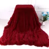 Blankets Soft Fur Faux With Fluffy Throw Blanket Bed Sofa Bedspread Knee blankets children Warm Bedding Sheet Cozy Swaddling LSK1662