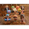 10psset японская аниме -модель One Piece Action Collection Luffy Nami Dolls Toy для детей Y2004212483674