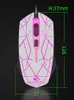 USB Wired Mouse 7 Colors Light Iron Bottom Game Mouse With Backlight 3D Roller 1600 DPI Gaming Mice Silent For PC Laptop1333S3003830