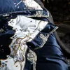 1000tc egyptisk bomull blå lila sängkläder uppsättning lyx drottning king size-säng ark sätta broderi duvet täckning t200706