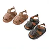 Sandalen Zomer Zuigeling Verjaardag Gold PU Nonslip Baby Mocassins Schoenen Jongen Girl Party