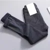 Women High Waist Warm Jeans Pants Thick Plush Lined Skinny Denim Stretchy Trousers NIN668 201223