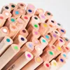 Professionele gekleurde HB potloden ingesteld voor kinderen houten wijzende graffiti potlood creatieve schattige kunst briefpapier levert 201102