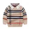 Meninos Sweatherhirt Outono Inverno Marca Camisola Casaco Casaco Para Crianças Criança Baby Boy Sweater 2 3 4 5 6 7 Ano Roupas Boys