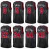 Hommes Femmes Enfants Sérigraphie Brian Scalabrine Jersey 24 Basketball Steve Kerr 25 Toni Kukoc 7 Tony Snell 20 John Paxson 5 DeMar DeRozan 10