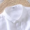 Nova chegada de camisa de marca de longa duração Menas de moda Spring Lemonyellow Solid Shirt