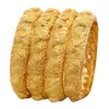 24K bracelets 4PcsLot éthiopien afrique mode or couleur bracelets pour femmes mariée africaine mariage Bracelet bijoux cadeaux 2207129181962