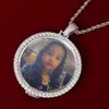 Custom Po Pendant for Women Gold Color Medallion Necklace Copper Zircon Hip Hop Rock Jewelry With Rope Chain310s4322859