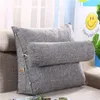 Dreieck Rückenlehne Kissen Baumwolle Leinen Büro Home Decor für Sofa Kissen Bett Rest Lesen Kissen Zurück Unterstützung Große Größe Y200723