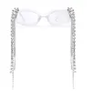 선글라스 패션 트레이스 라인 석 2022 여성 Luxulry Steampunk Sun Glasses 독특한 다이아몬드 안경 ov400