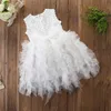 Baby girls tutu lace dress Children sleeveless vest princess dresses summer Boutique Kids Clothing 237 J2