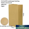 Kraft Paper Food Bag Snack Grease Proof Disposable Hamburger Takeaway Bag for Bread Chicken Row