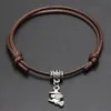 New Witch Charms Pendant Red Thread String Bracciale Lucky Black Coffee Bracciale in corda fatto a mano per gioielli da donna