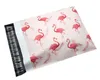 NEUE 25,5*33 cm 10*13 zoll Mode Rosa Flamingo muster Poly Mailer Selbst Dichtung Kunststoff mailing umschlag Taschen