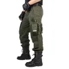 Poches pantalons tactiques pantalons pour hommes noirs, mode militaire coton tactique hommes pantalons Cargo pantalons hommes vêtements militaires H1223