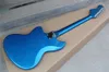 Fabriksanpassad metallblå elektrisk gitarr med röd sköldpadda pickguardrosewood fretboard22 fretscan ska anpassas2514022